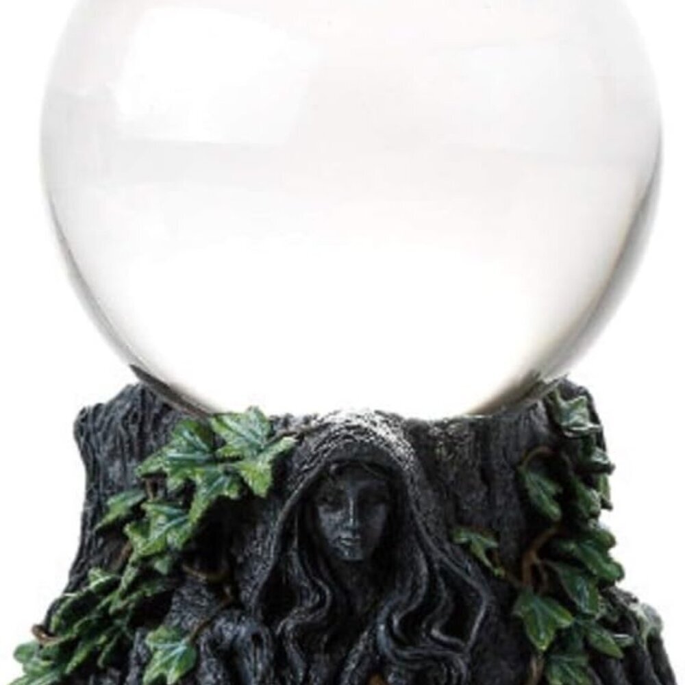 Mother Maiden Crone Triple Goddess Crystal Gazing Ball Stand